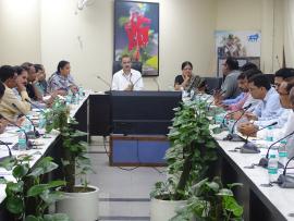 D. Giri Babu, ISRO demonstrated working of Bhuvan e-HERBS via power point presentation