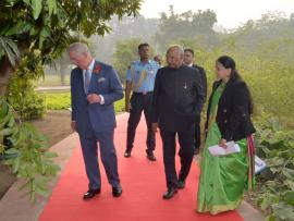 Prof. (Dr.) Tanuja Manoj Nesari, CEO ,NMPB, explaining to Hon’ble President of India Shri Ram Nath Kovind and His Royal Highness Prince Charls about Medicinal uses of Magnolia champaca ( Champa) and many other important Medical Plants at President house.Prof. (Dr.) Tanuja Manoj Nesari, CEO ,NMPB, explaining to Hon’ble President of India Ram Nath Kovind and His Royal Highness Prince Charls about Medicinal uses of Magnolia champaca ( Champa) and many other important Medical Plants at President house.