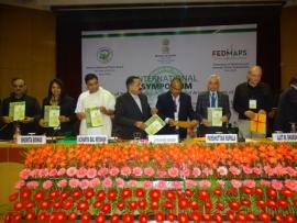 Release of News Letter of NMPB, during the International Symposium on Drafting National Policy on Medicinal and Aromatic Plants of India on 19-20th January 2017 at ICAR,NASC Complex,Pusa New Delhi