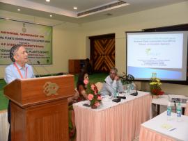 Dr D.K.Ved Chief Technical Advisor of NMPB Presents a Presentation in the National Workshop on MPCDAs Related Issues held at Tirupati on 8th to 9th June 2016